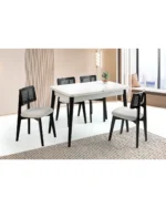 Milano beyaz masa set 208