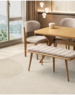 Rüya naturel ceviz masa set 1170 - Görsel 2