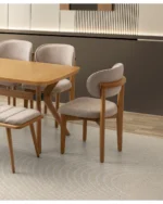 Rüya naturel ceviz masa set 1170 - Görsel 3